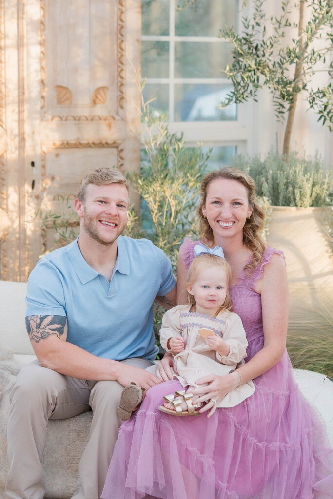family photo session at fleurish greenhouse in taylorsville nc