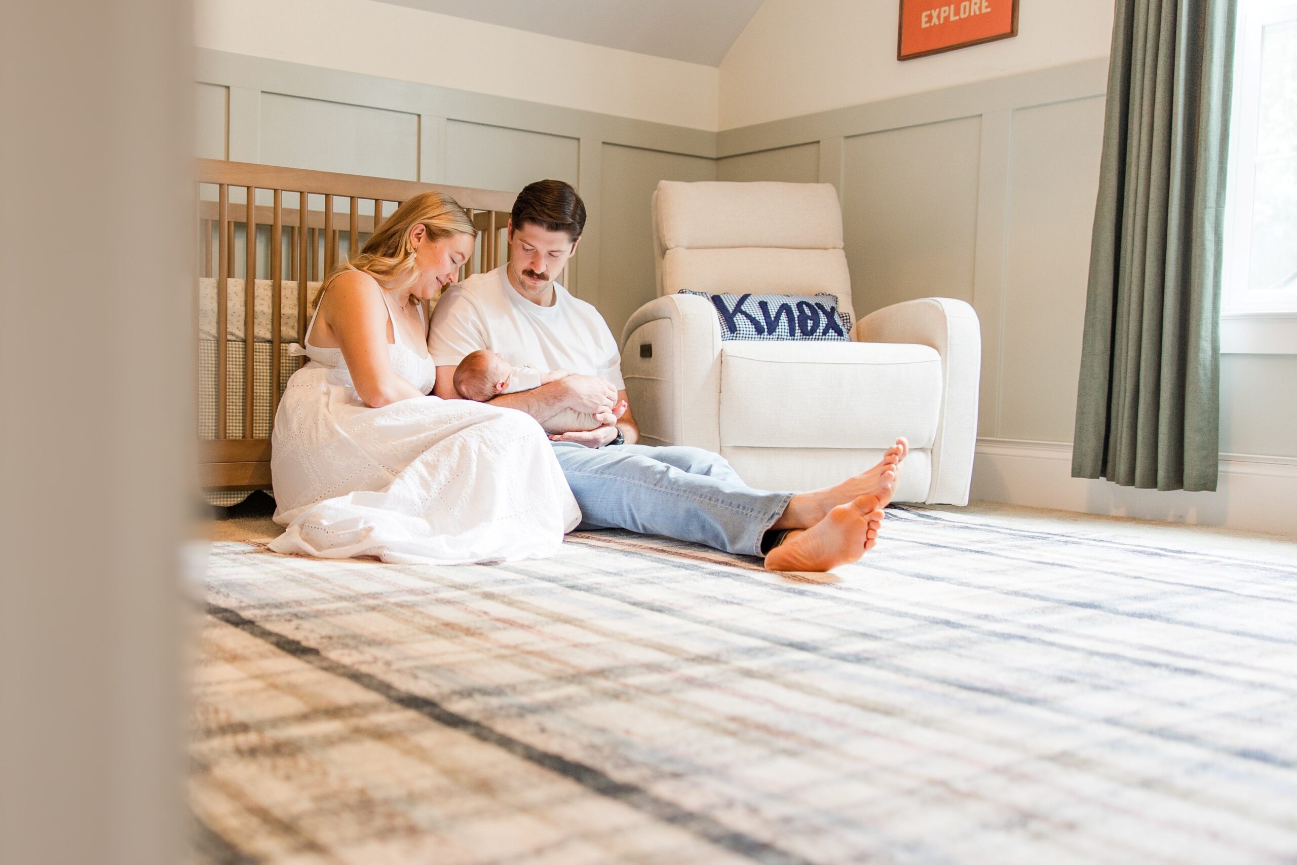 Lake Norman In Home Newborn Lifestyle Photos
